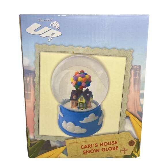 Disney Pixar Up Carl & Ellie's Balloon House Snow Globe Snowglobe New in Box - Picture 1 of 8